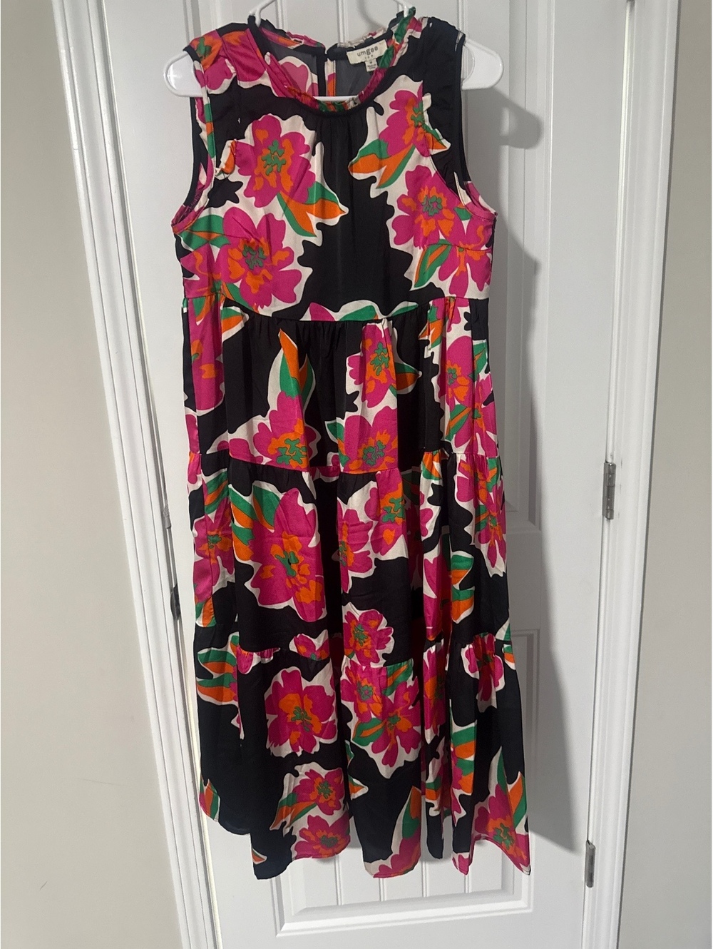 Umgee USA Floral Sleeveless Midi Dress Size M
